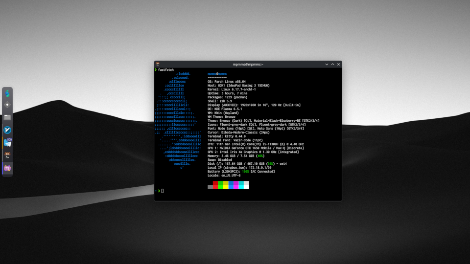 پارچ - نسخهٔ پلاسما، با کمی تنظیمات