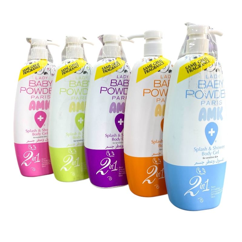 Lady Baby Powder Paris AMK Splash & Shower Body Gel Pink 800mL
