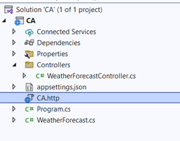 استفاده از فایل های http. در ویژوال استودیو