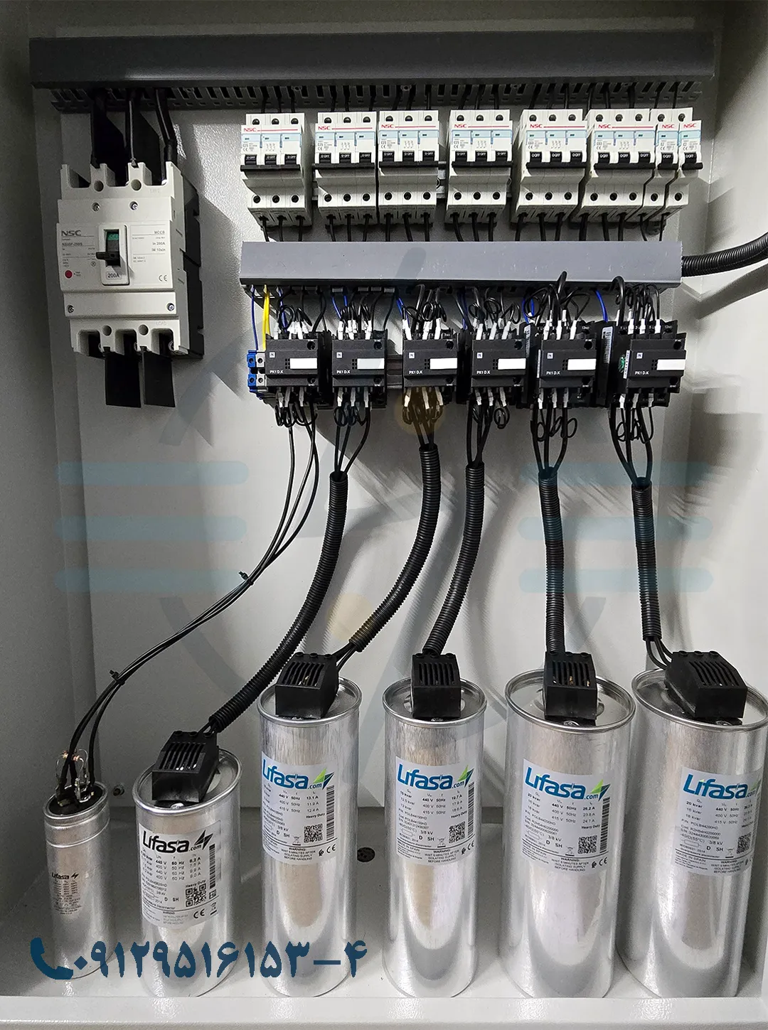 تعداد پله‌ها و طراحی تابلو بانک خازن اتوماتیک