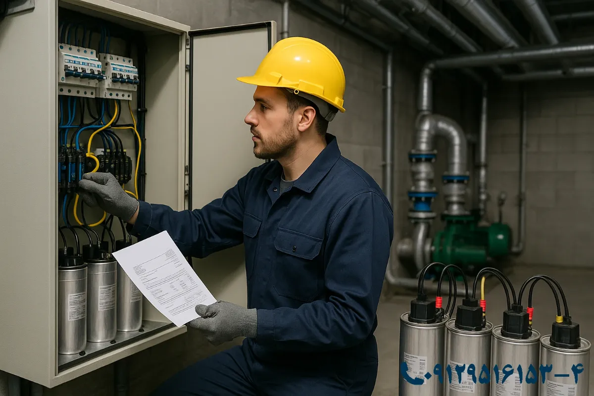 راهاندازی بانک خازنی سه فاز