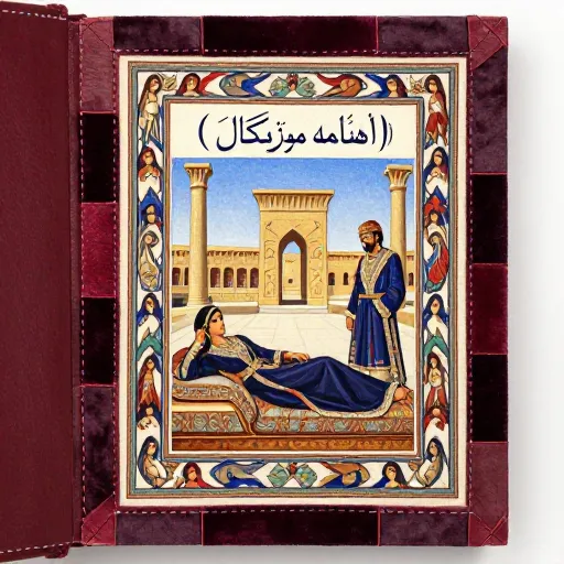 کتاب نغمه نگارش شاهنامه که از حاشیه ویژه و اختصاصی ه صورت‌های دختران ایرانی شما در این فرمت می‌تونید نوع نقاشی حتی می‌تونید نقاشی رو ه صورت نقاشی که توسط نقاش کشیده می‌شه در کتابتون داشته باشید