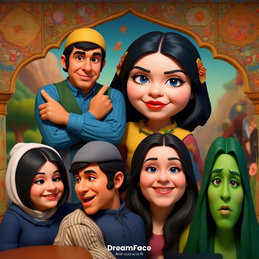 تصاویری که در نمایش آهنگین شاهنامه استفاده شد در تقدیم یک اثر به بانو شهناز تهرانی و صمد آقا