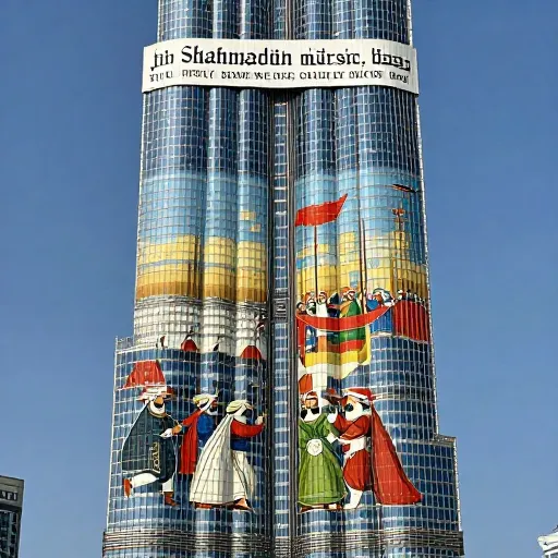 کتاب_نغمه_نگاره_شاهنامه چاپ اختصاصی با روایت داستان بر روی ساختمان‌های مشهور دنیا از مجموعه نفیس شخصی کاوه کاشفی