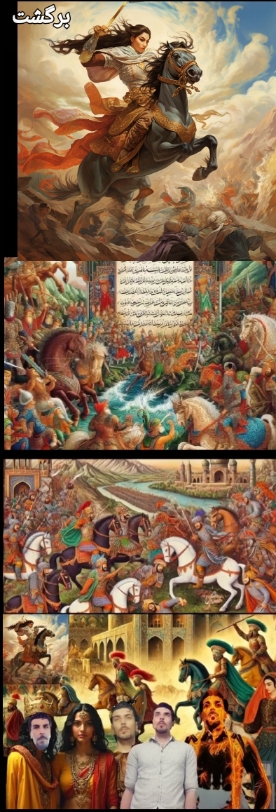 تصاویر استفاده شده در نمایش آهنگین شاهنامه فصل یزدگرد بزگر