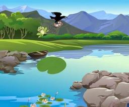 حکایت تعلق موش با قورباغه و بستن پای هر دو به رشته ای دراز