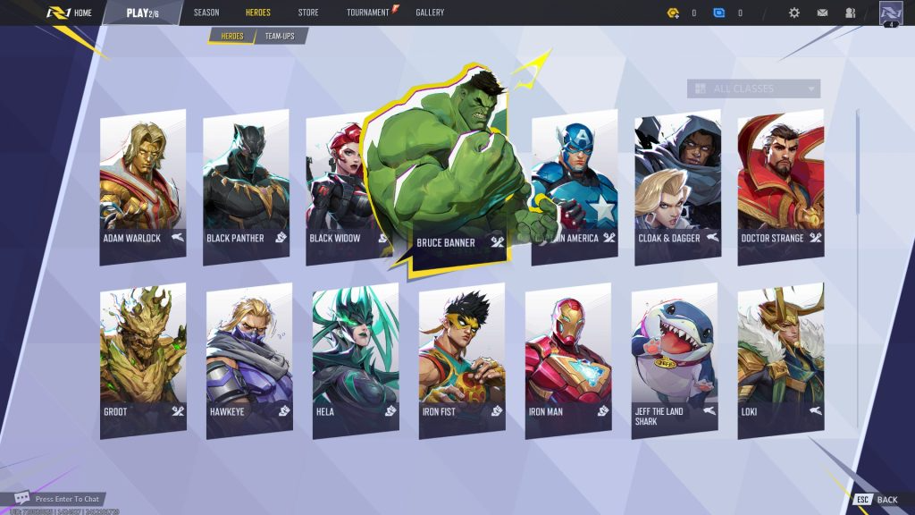 تعدادی از کاراکتر های Marvel Rivals