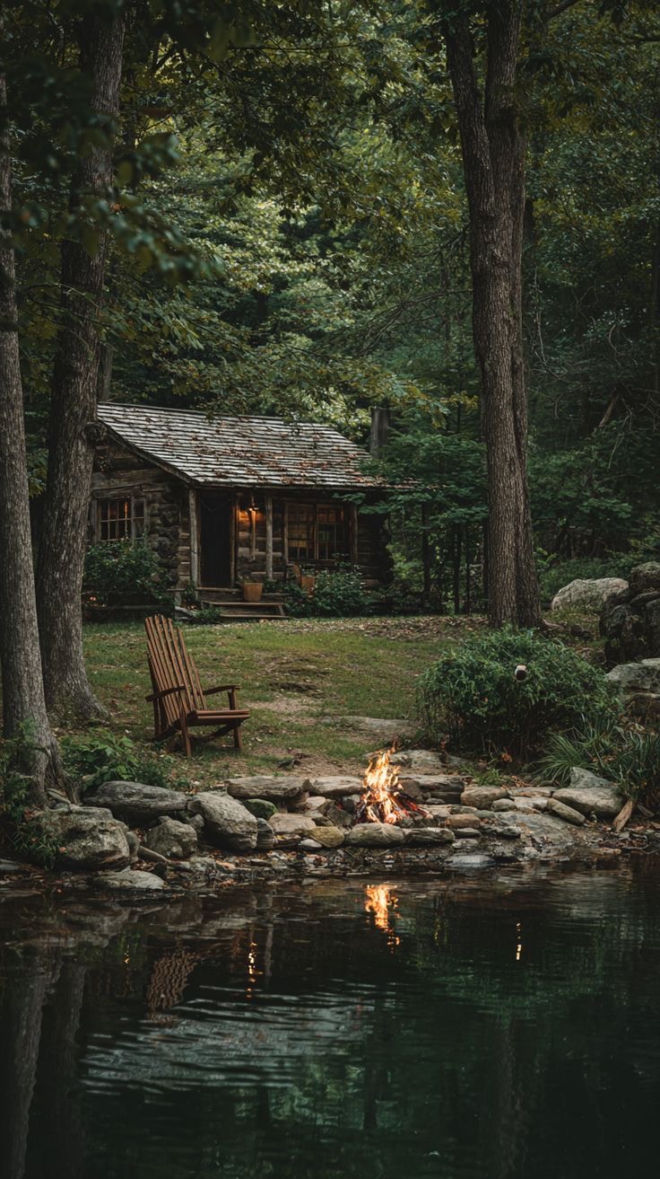 یکی از آرزوهام اینه که برم چند روز تو همچین کلبه ای زندگی کنم البته تنهایی چند تا کتابم احتمالا ببرم خیلی حال میده (این عکسو از پینترست دانلود کردم)