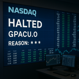 توقف معاملات نزدک: وقفه در نماد GPACU.O بدون اعلام دلیل