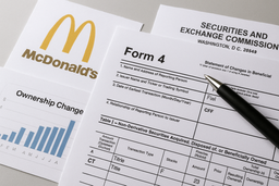 گزارش تغییرات مالکیت مدیر مالی مک‌دونالد در کمیسیون بورس و اوراق بهادار
