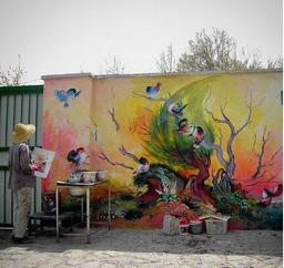 دوره نقاشی دیواری مقدماتی ، پیشرفته و حرفه ای در آموزشگاه هنرهای تجسمی شمس العماره فولادشهر