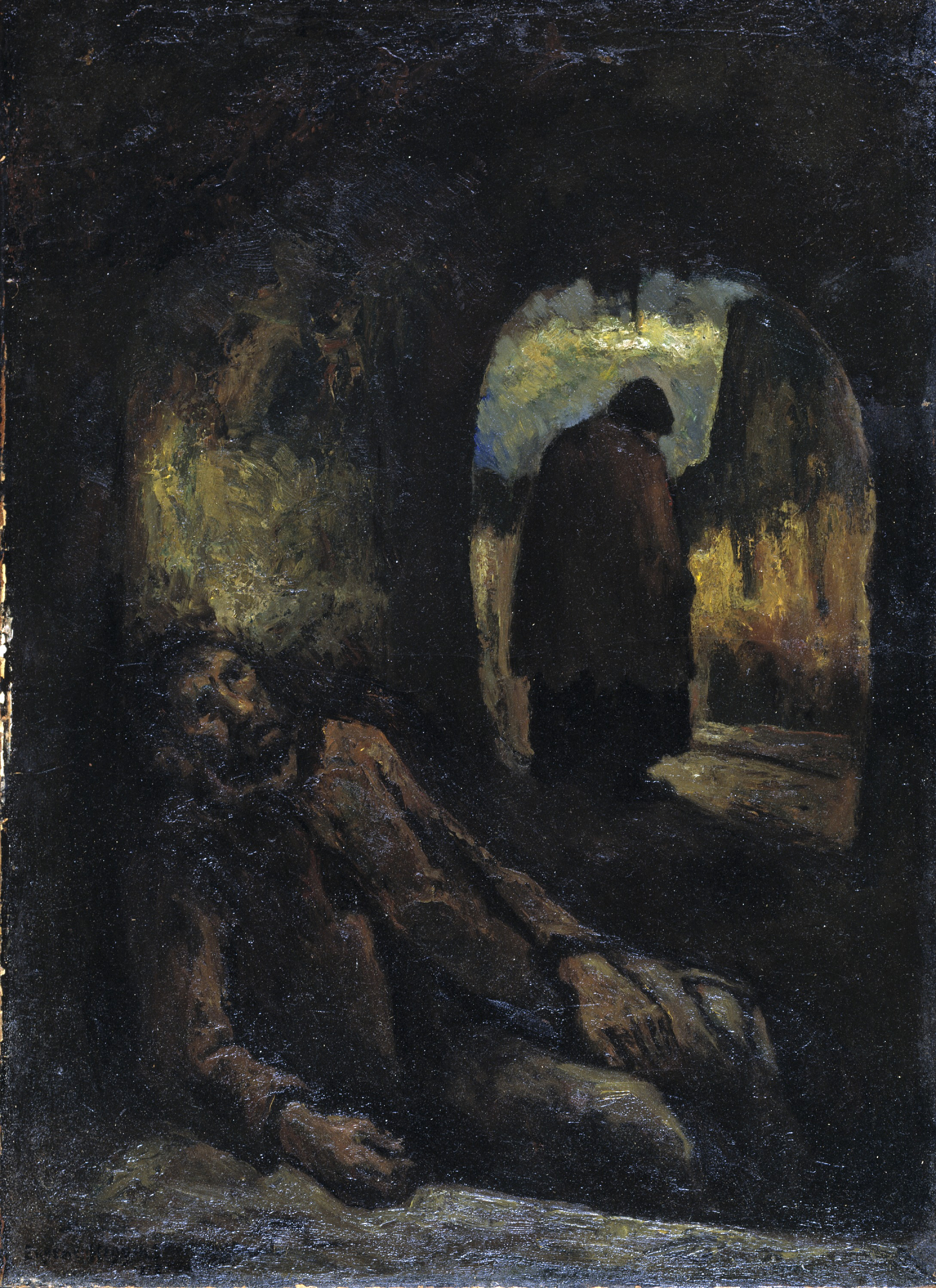 Eugene Higgins, Hunger under a Bridge, 1912, oil on canvas, Smithsonian American Art Museum