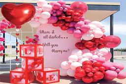 بادکنک آرایی ولنتاین