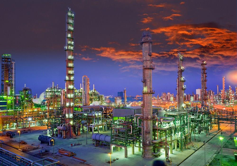 عکس زیبا از پتروشیمی امیرکبیر