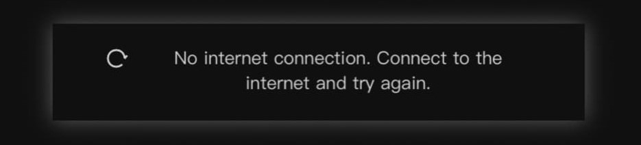No Internet Connection