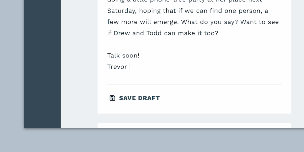 Reply’s customized buttons.