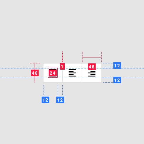 Toggle buttons