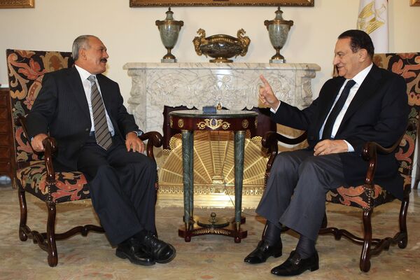 علی عبدالله صالح وحسنی مبارک دورئیس جمهوری که می خواستند مادام العمر بمانند وقیام مردمی اجازه نداد