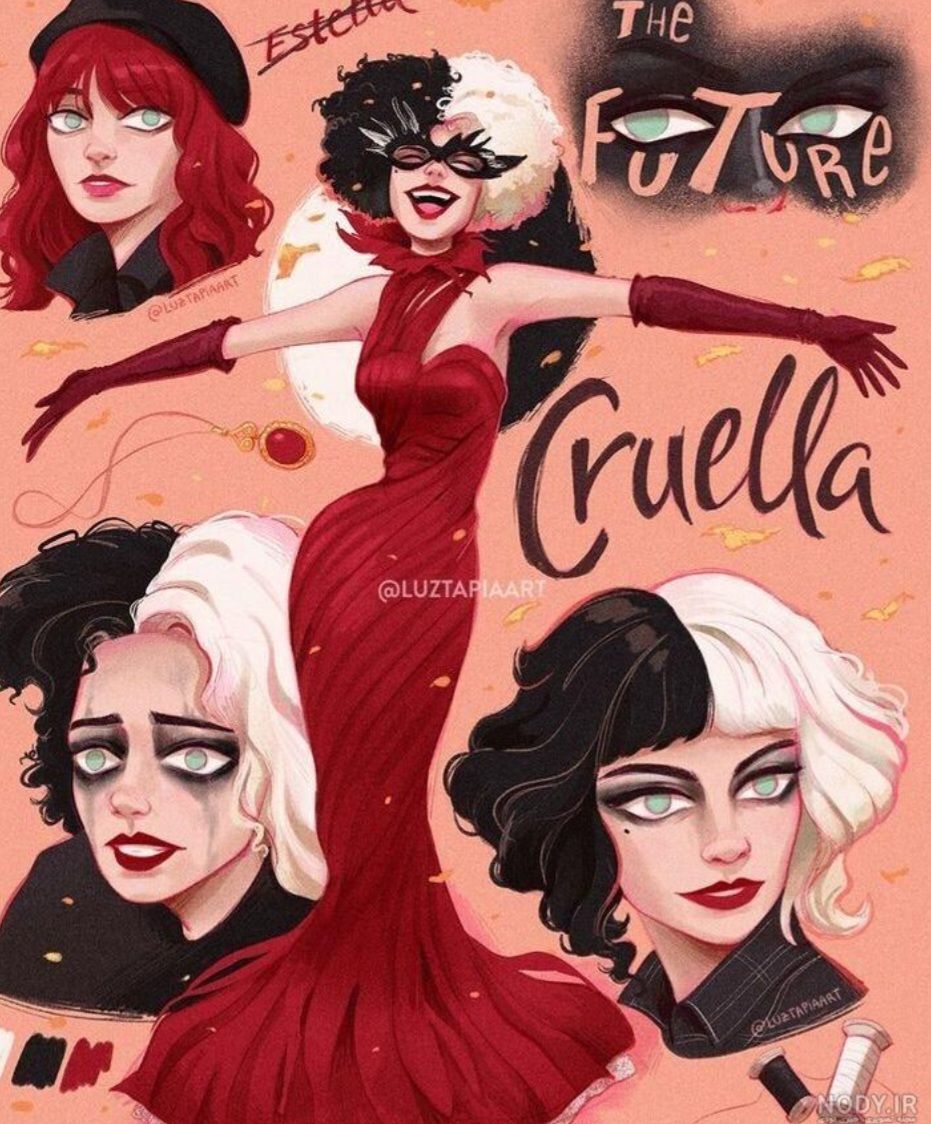 ۵ تیر ۱۴۰۰ اِما استون این فیلم با بازی نقش‌استلا کروئلا ۴۷ لباس با طراحی‌مختلف را به تن کرده است جنی بیوان طراح‌‌لباس‌فیلم کروئلا  