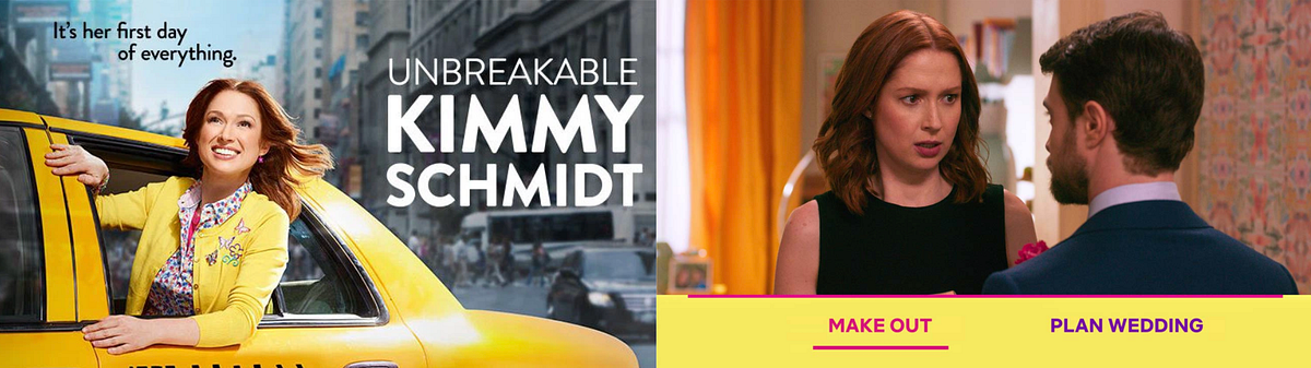 آیا کیمی باید «بوسه» کند یا «برنامهریزی عروسی» کند؟ شما تصمیم میگیرید.