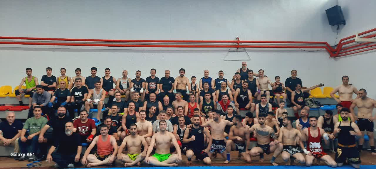 تمرین مشترک تیم های کیک‌بوکسینگ 