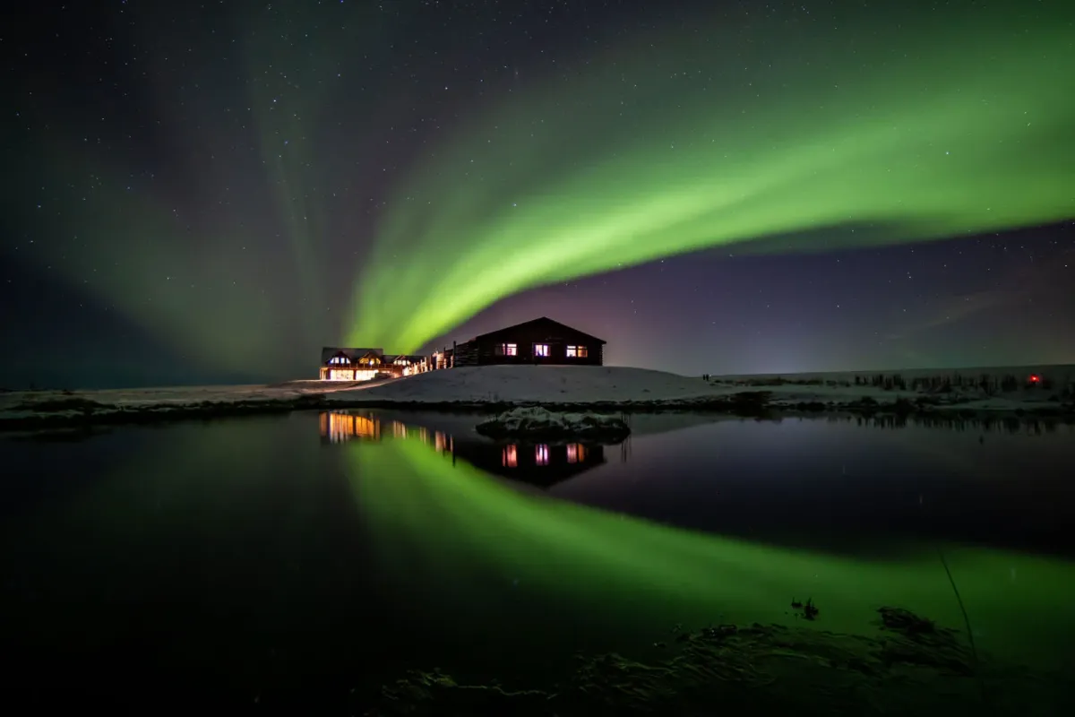 شفق قطبی در ایسلند