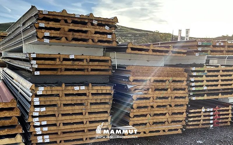 ساندویچ پانل پشم سنگ