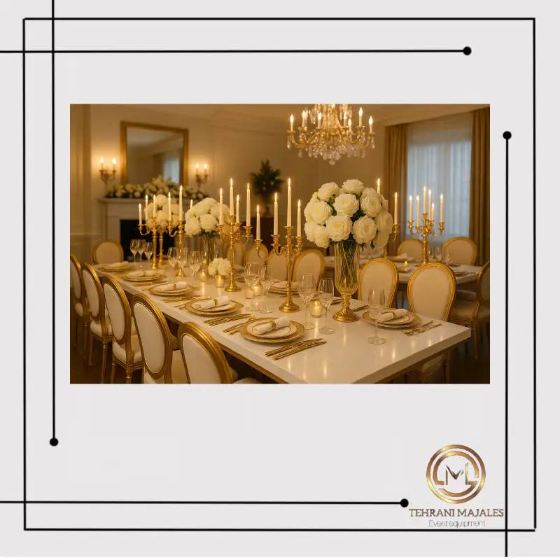 کرایه ظروف پذیرایی لوکس و شیک