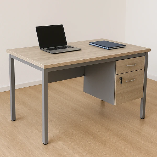 میز کارمندی MDF با یک کشو.webp