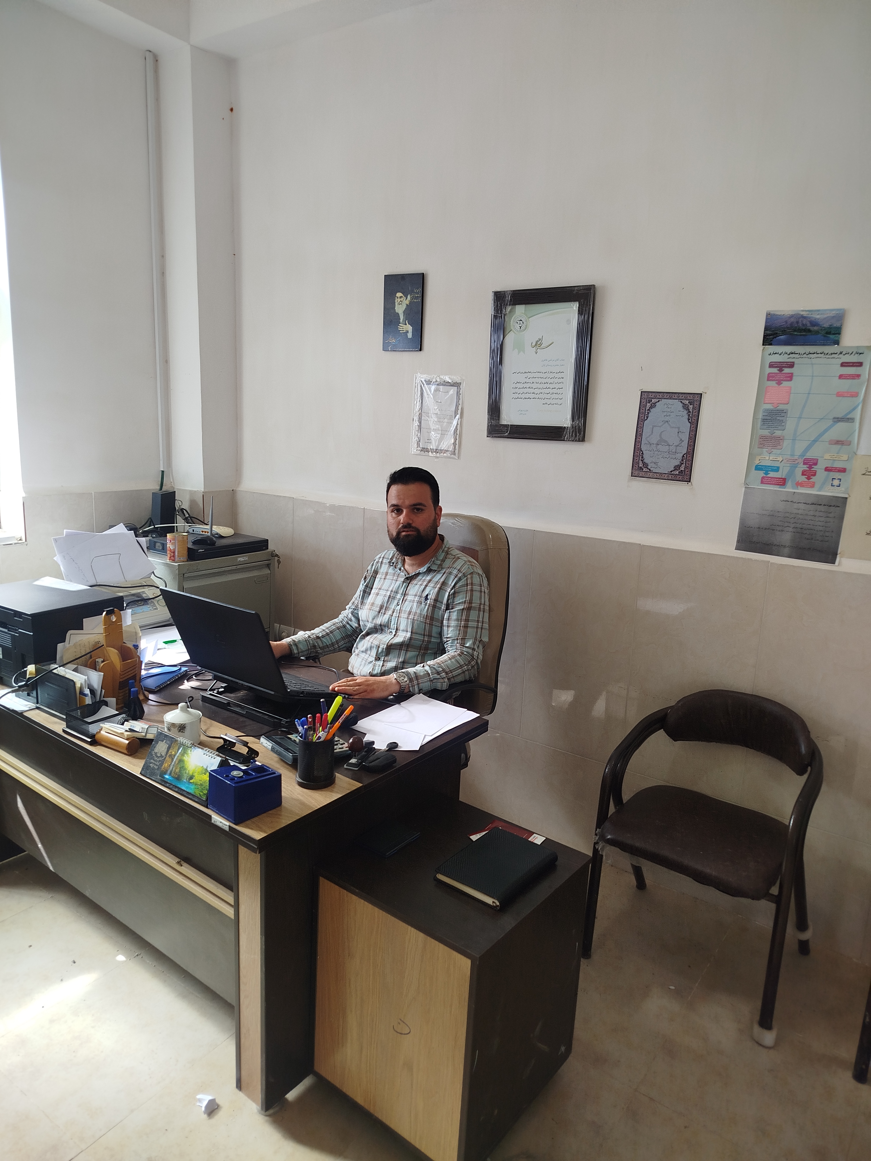 مهندس مرتضی طاهری دهیار روستای نمونه هدف گردشگری اوان ، مدیر عامل تعاونی اوان