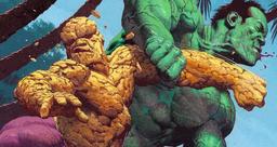 ثینگ از گروه چهار شگفت‌انگیز هالک را در ضعیف‌ترین حالتش شکست داد