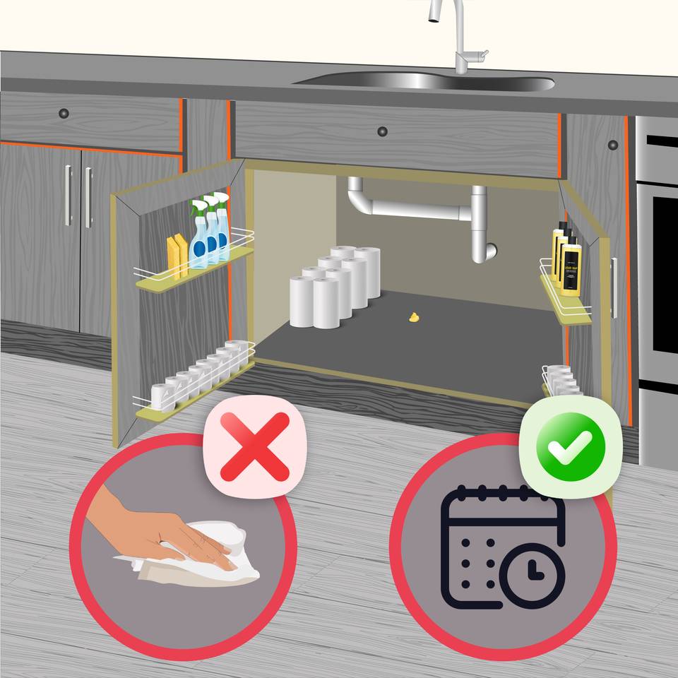 از شستن طعمه سوسک خودداری کنید تا طعمه توسط سوسک کابینت کاملا تغذیه شود