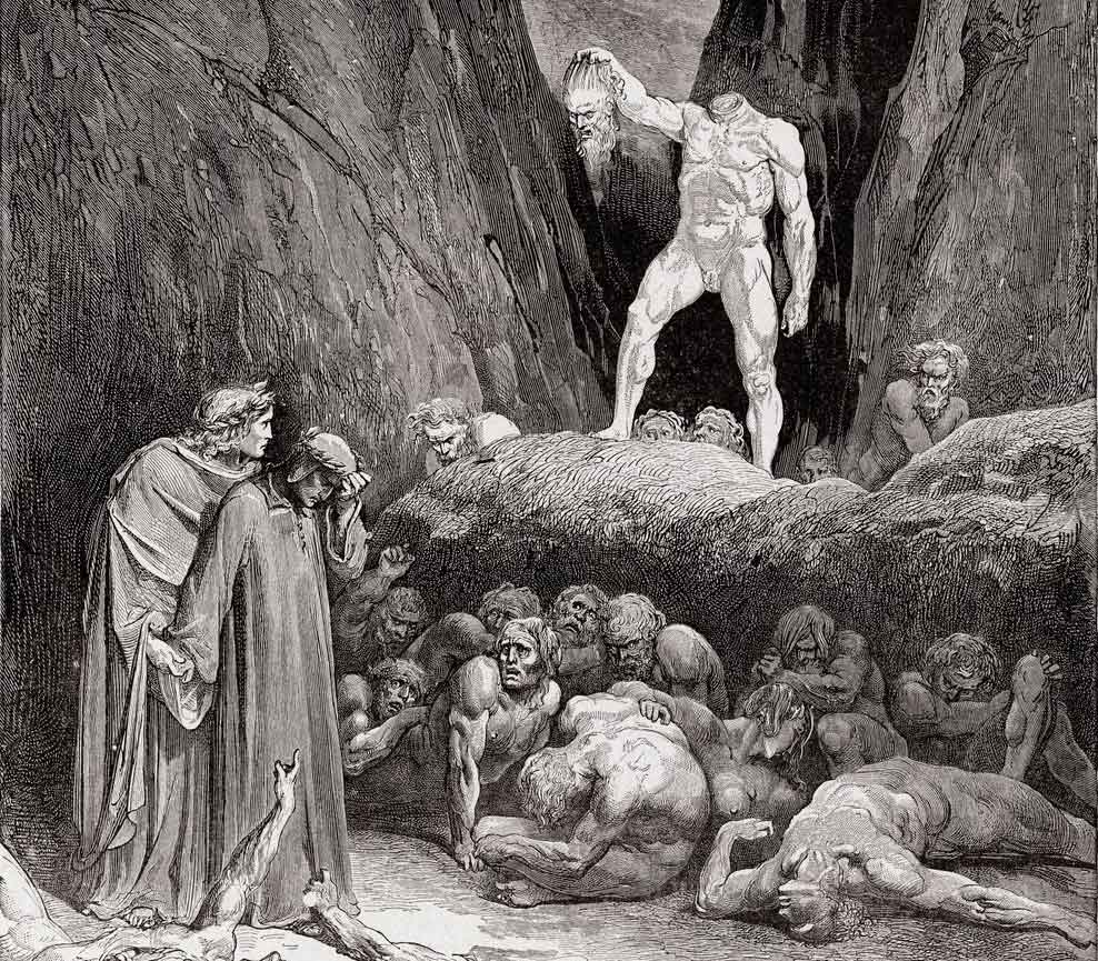 عذاب دوزخیان و حال بد دانته