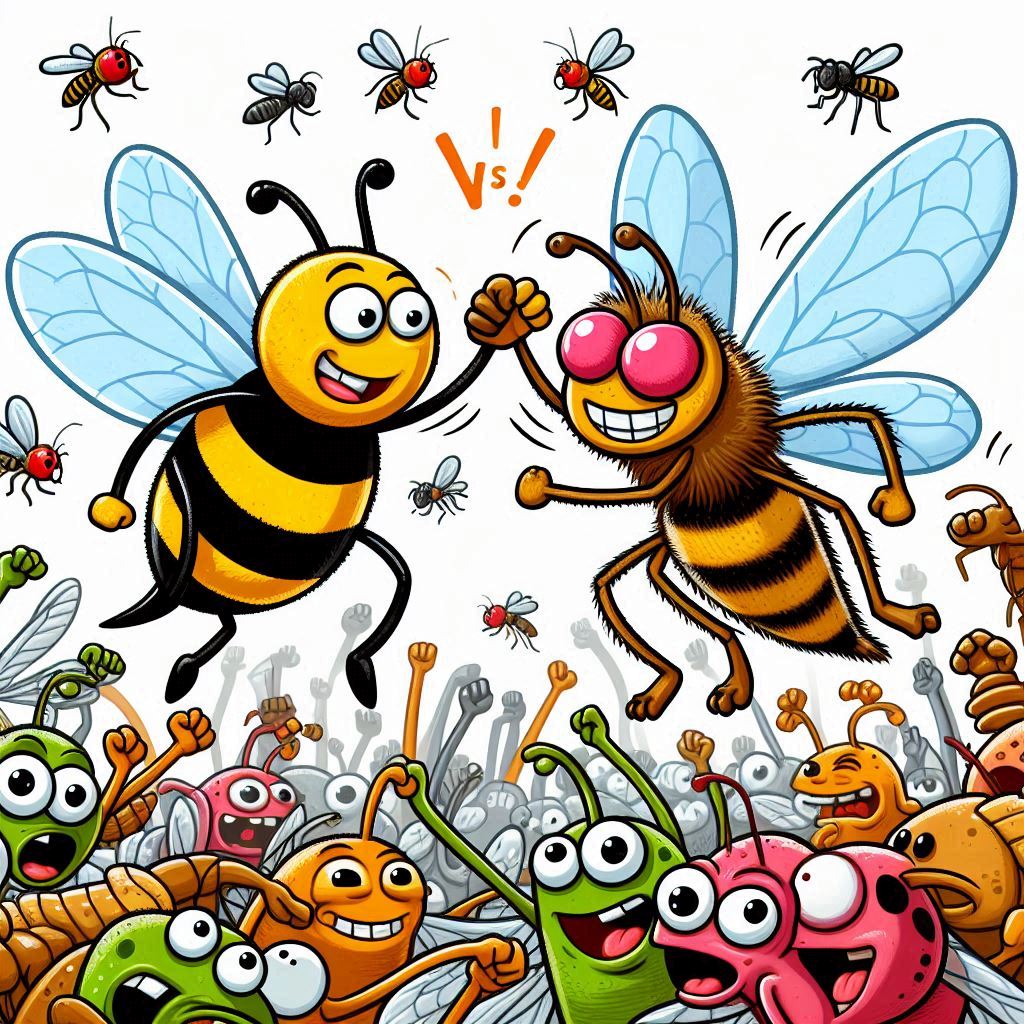 تفاوت شگفتانگیز زنبور با زنبور عسل