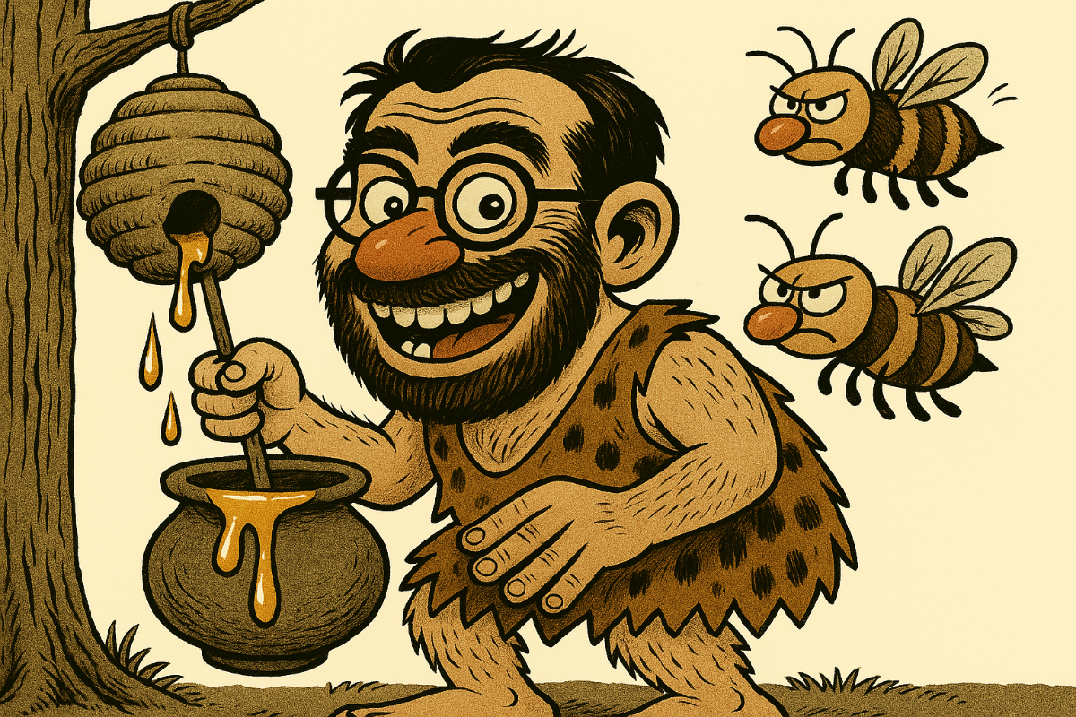 تعامل انسان با زنبور