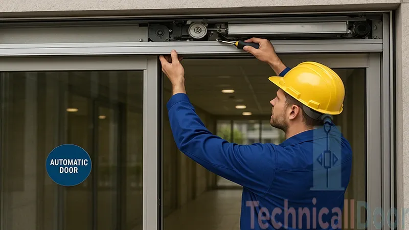 تعمیرکار حرفه‌ای درب اتوماتیک شیشه‌ای