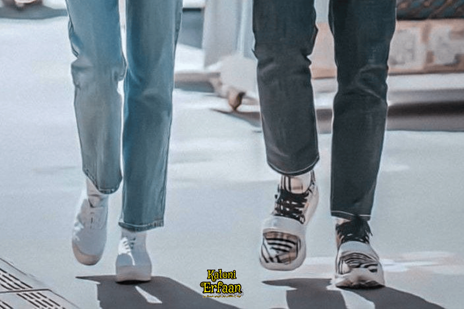 استایل کره ای با کتونی های ساده 