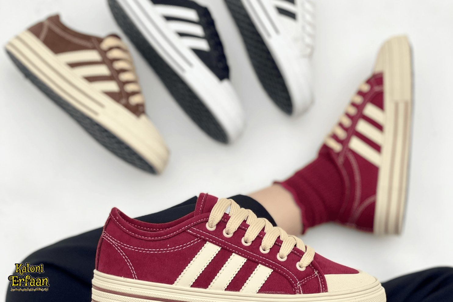 بهترین و با کیفیت ترین کتونی های دخترانه و زنانه در فروشگاه کتونی عرفان