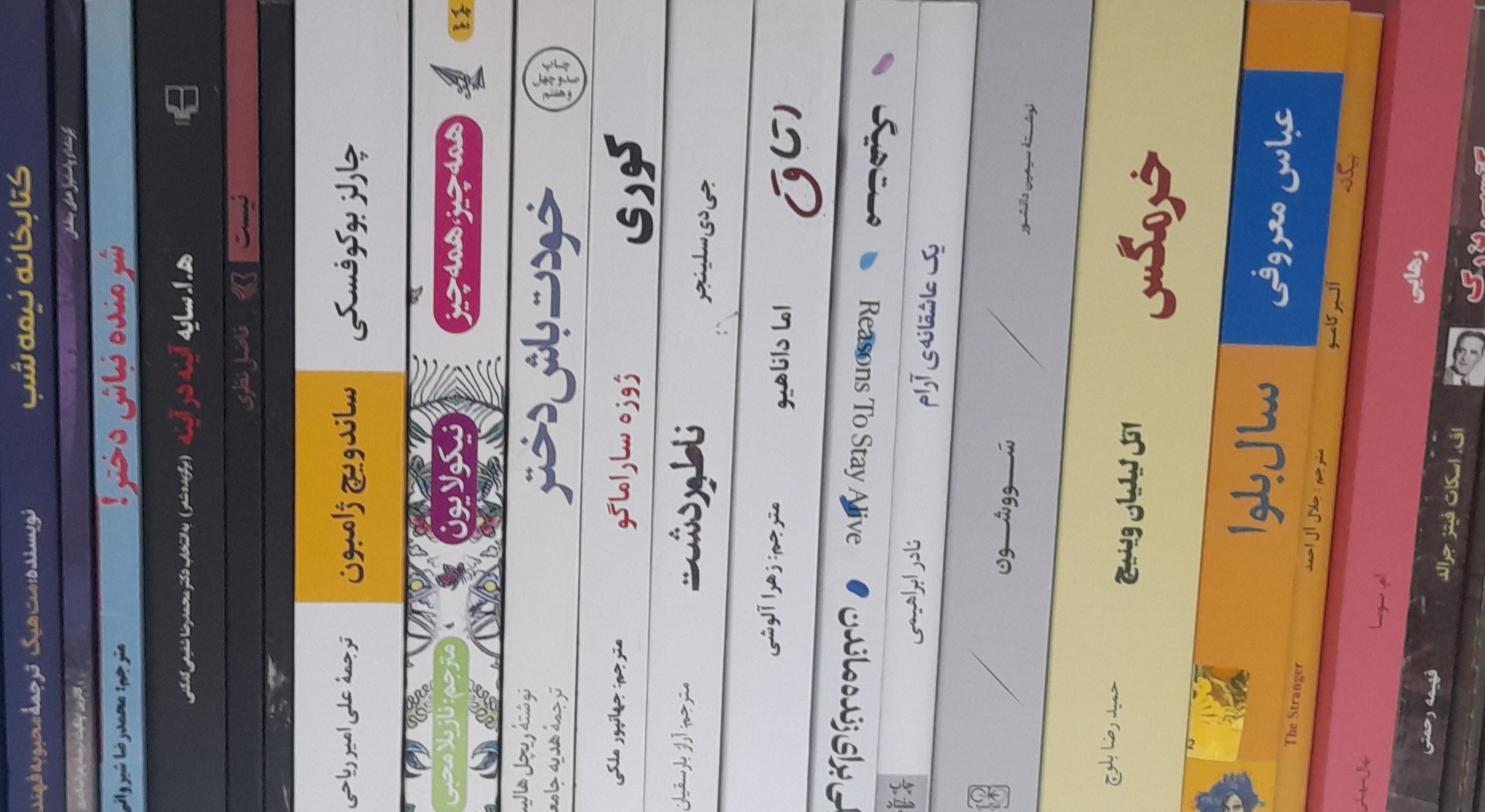 کتابام غیر خرمگس که نخوندم درباره بقیشون سوالی بود بپرسید