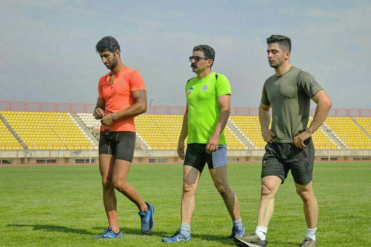 از سمت راست : مهدی علیپور(سنگنورد سرعت) ، فرهادامین لو (مربی کراسفیت )، محمد رضا احتشام نیا(سنگنوردسرعت)