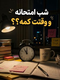 شب امتحانه و وقتت کمه؟؟