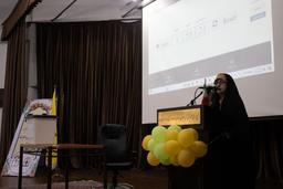 فاطمه پوردهنده نخبه قرآنی بسیجی نفر اول انتخابات مجمع فاطمی استان گیلان شد.