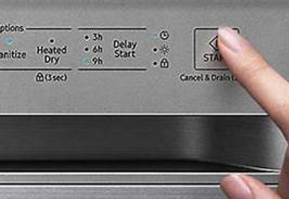 نمونه پنل دکمه های ظرفشویی 