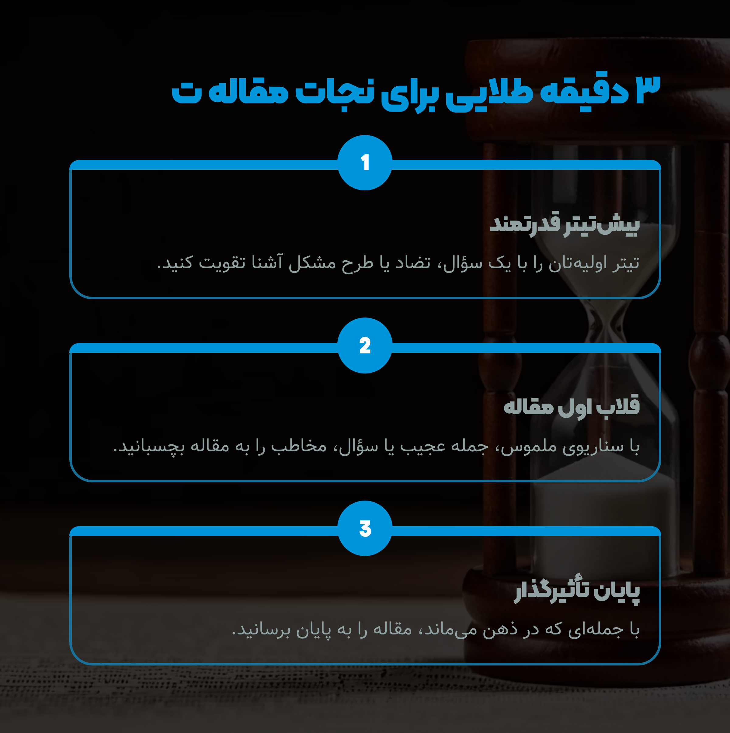 3 دقیقه برای نجات محتوا