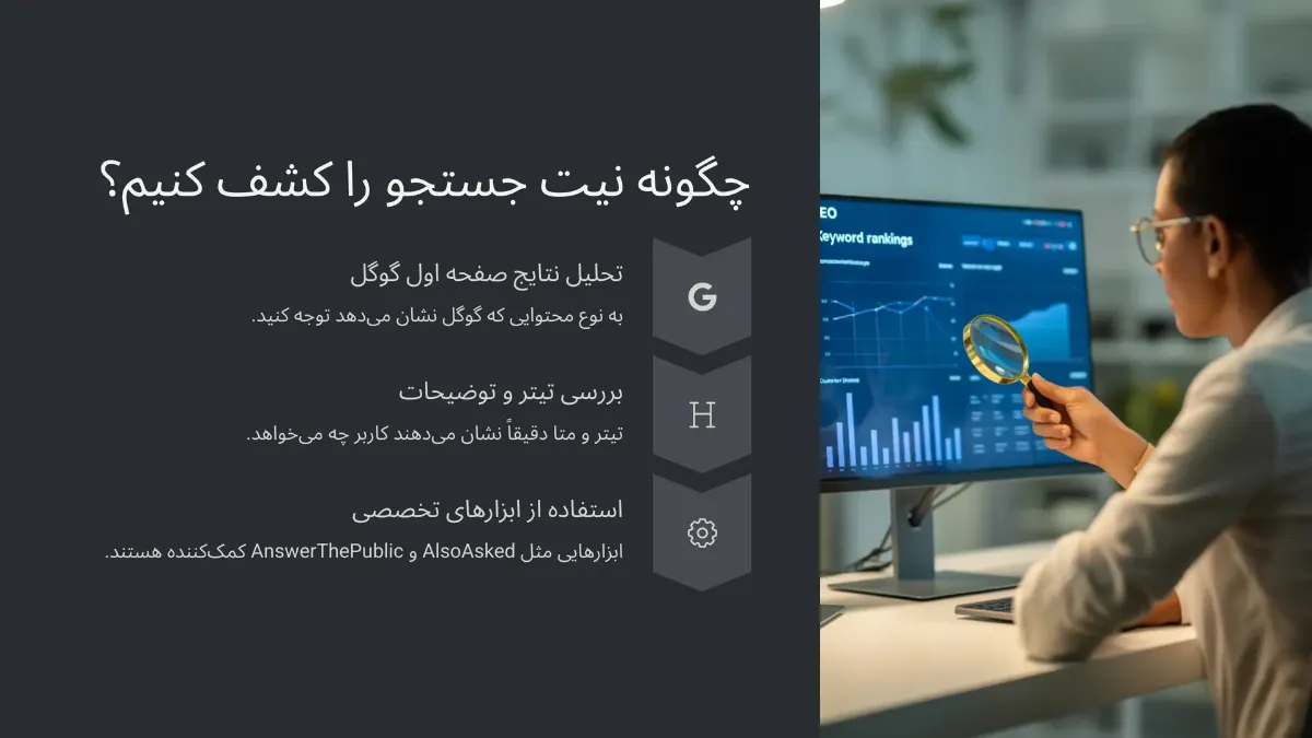 از کجا بفهمیم نیت جستجو دقیقاً چیه؟