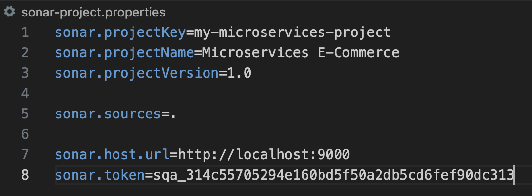 فایل پیکربندی sonarQube