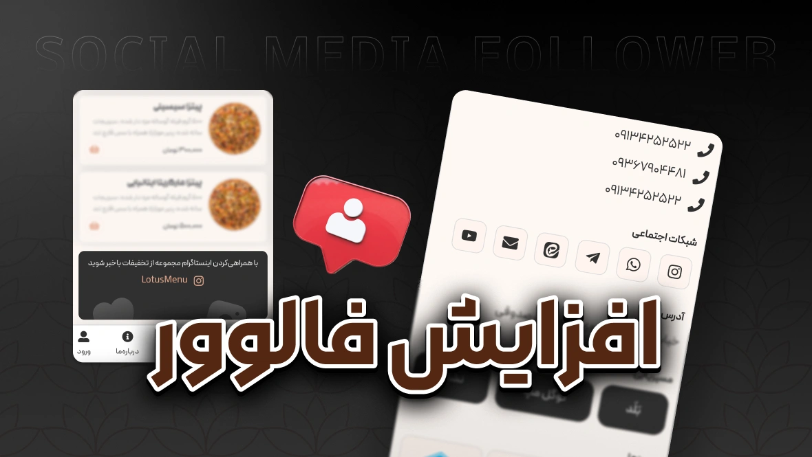 افزایش فالوور در شبکه‌های اجتماعی با منو آنلاین
