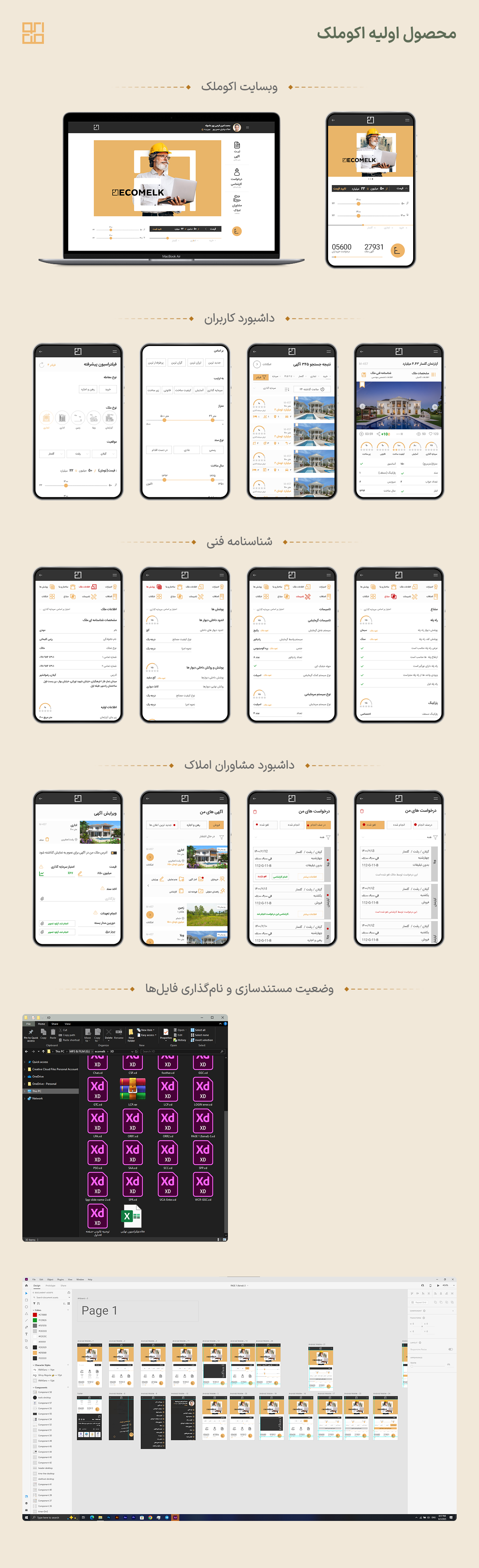 محصول اولیه اکوملک (هنگام ورود من به تیم)