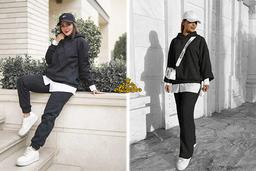 نمونه استایل پاییزی با هودی از پارمیس گالری برای تیپ‌های روزمره و اسپرت