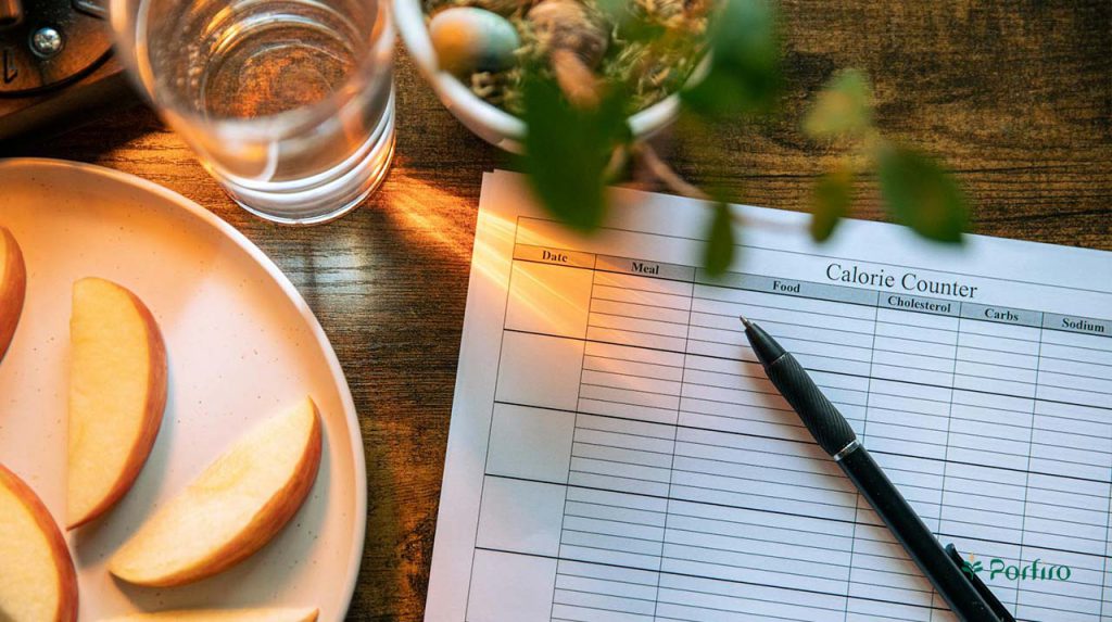 جدول محاسبۀ کالری در تنظیم وزن